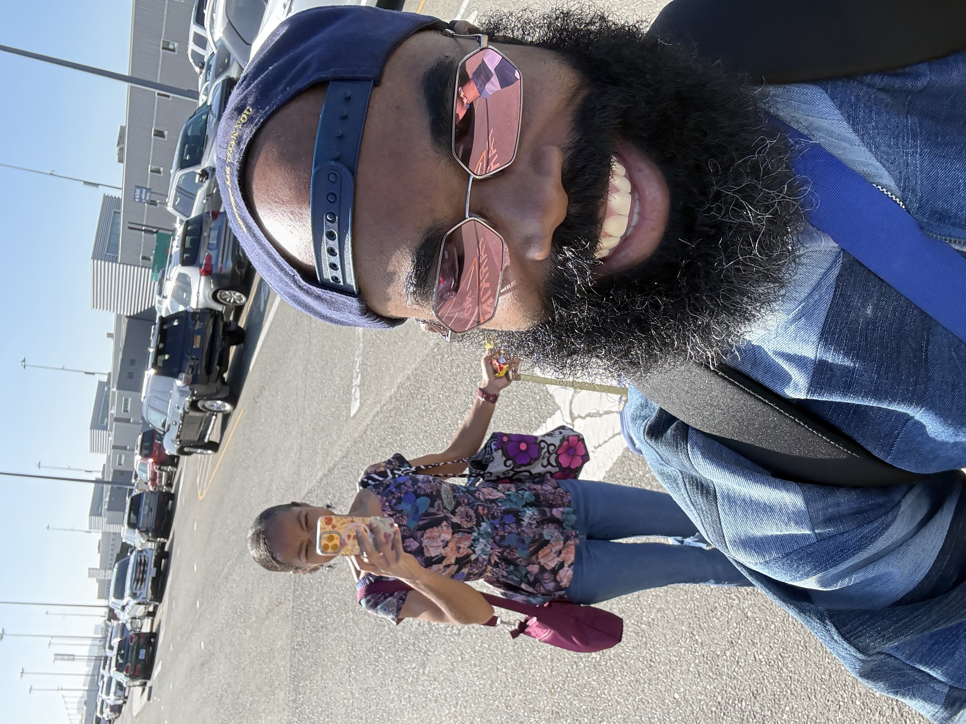 on the way to the airport terminal