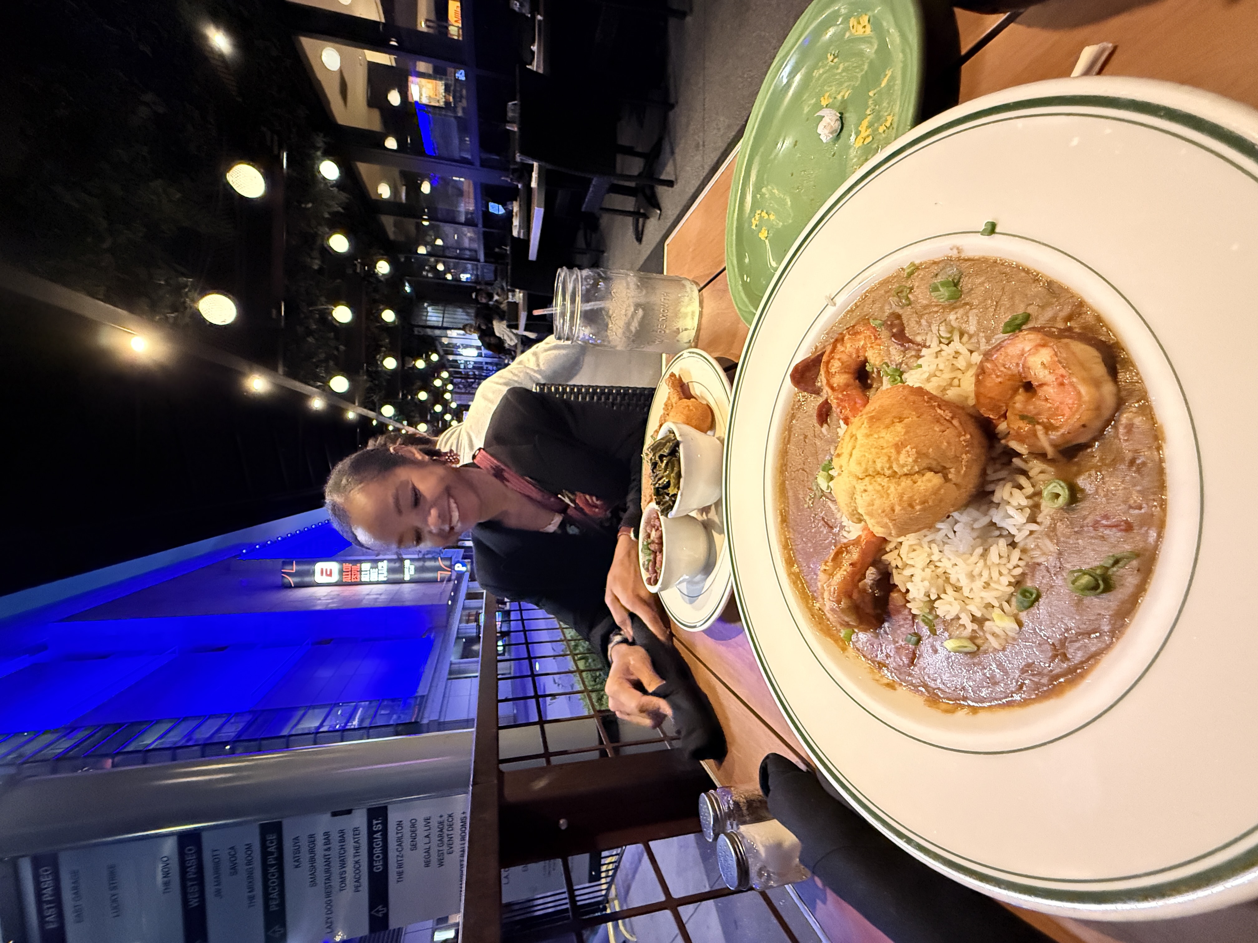 right before we demolish our food