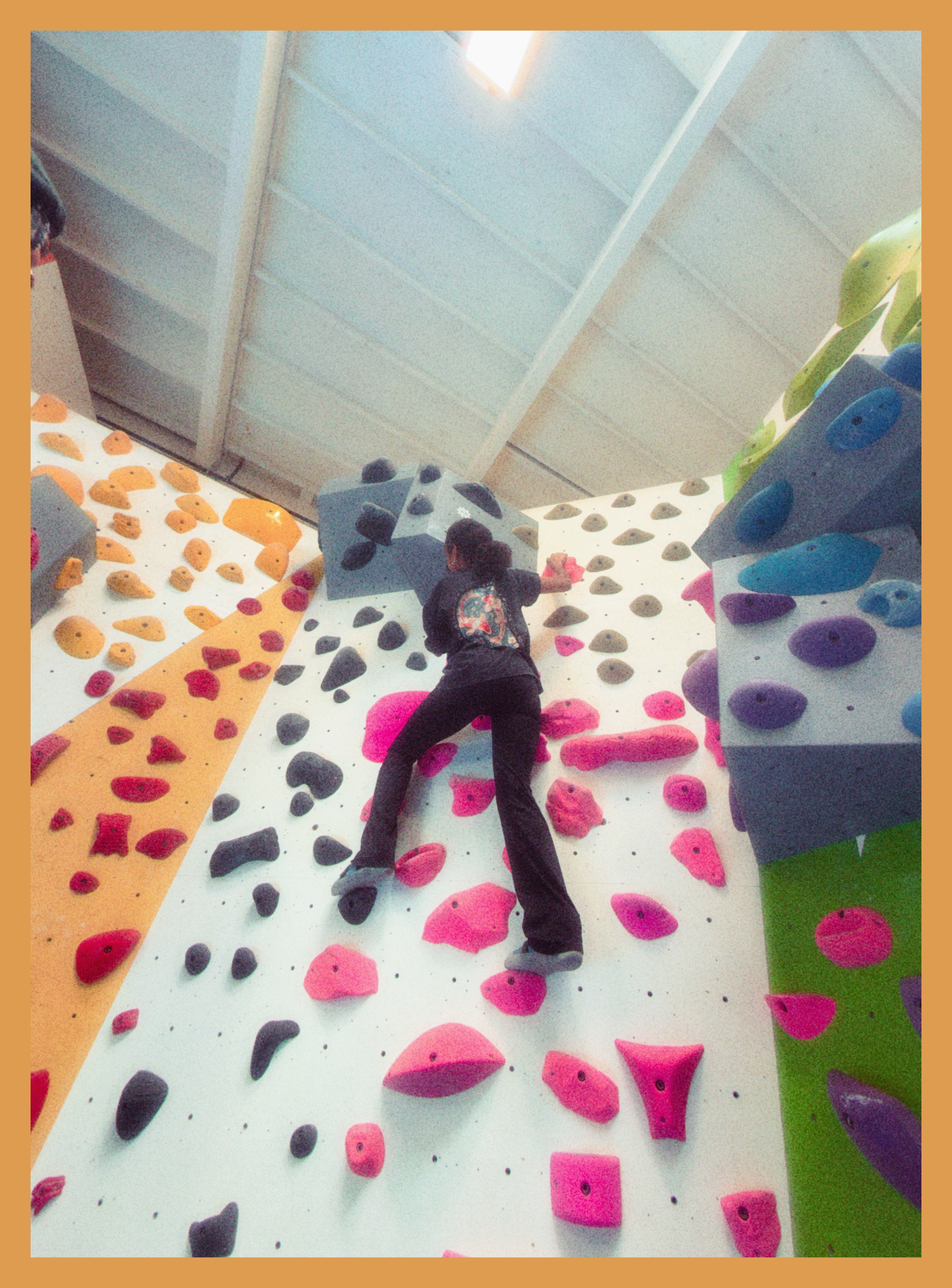 Lakeisha rock-climbing