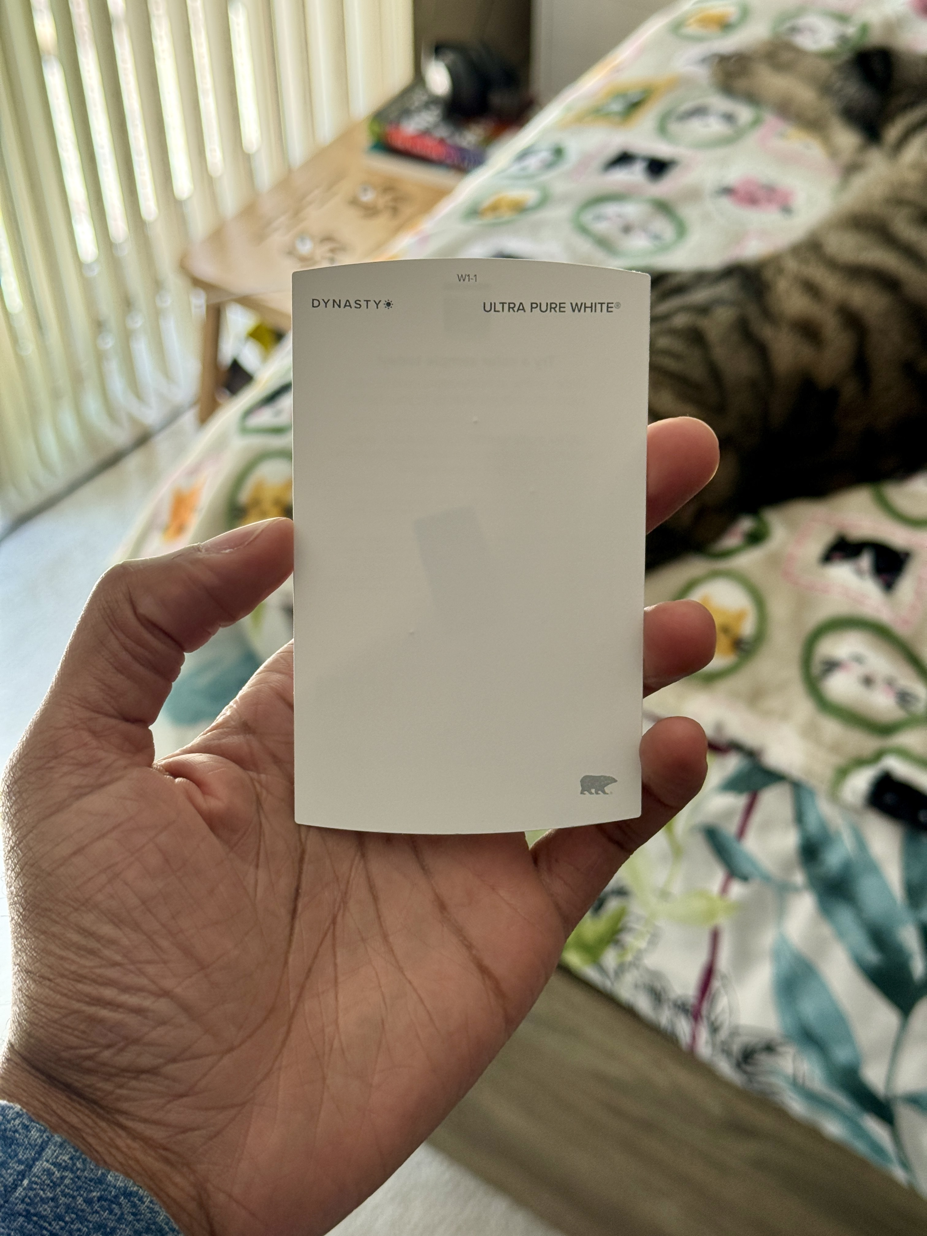 Finalized swatch for white