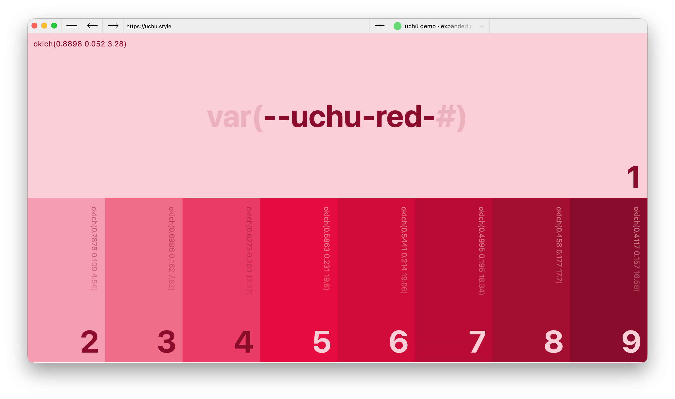red palette