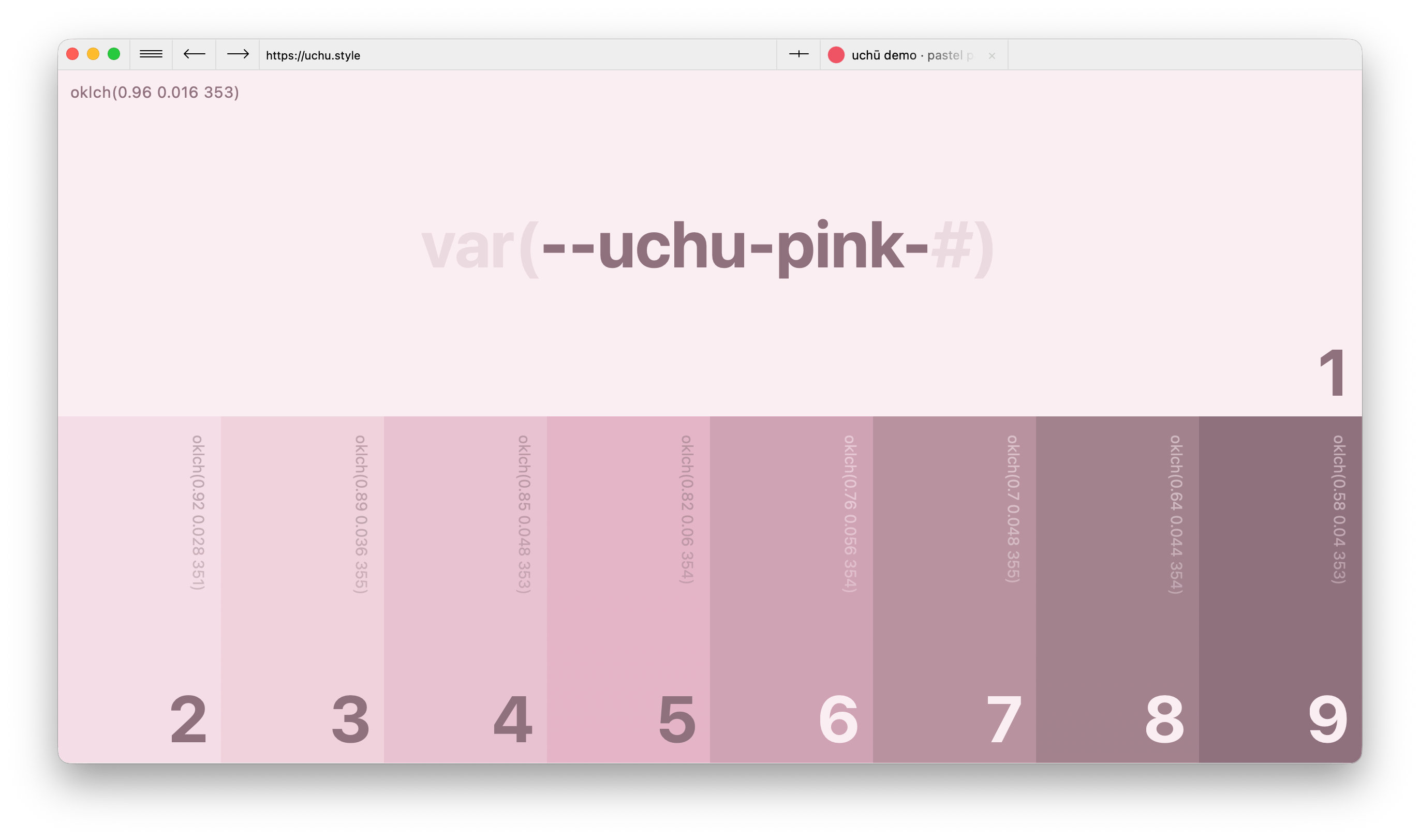 pink pastel palette