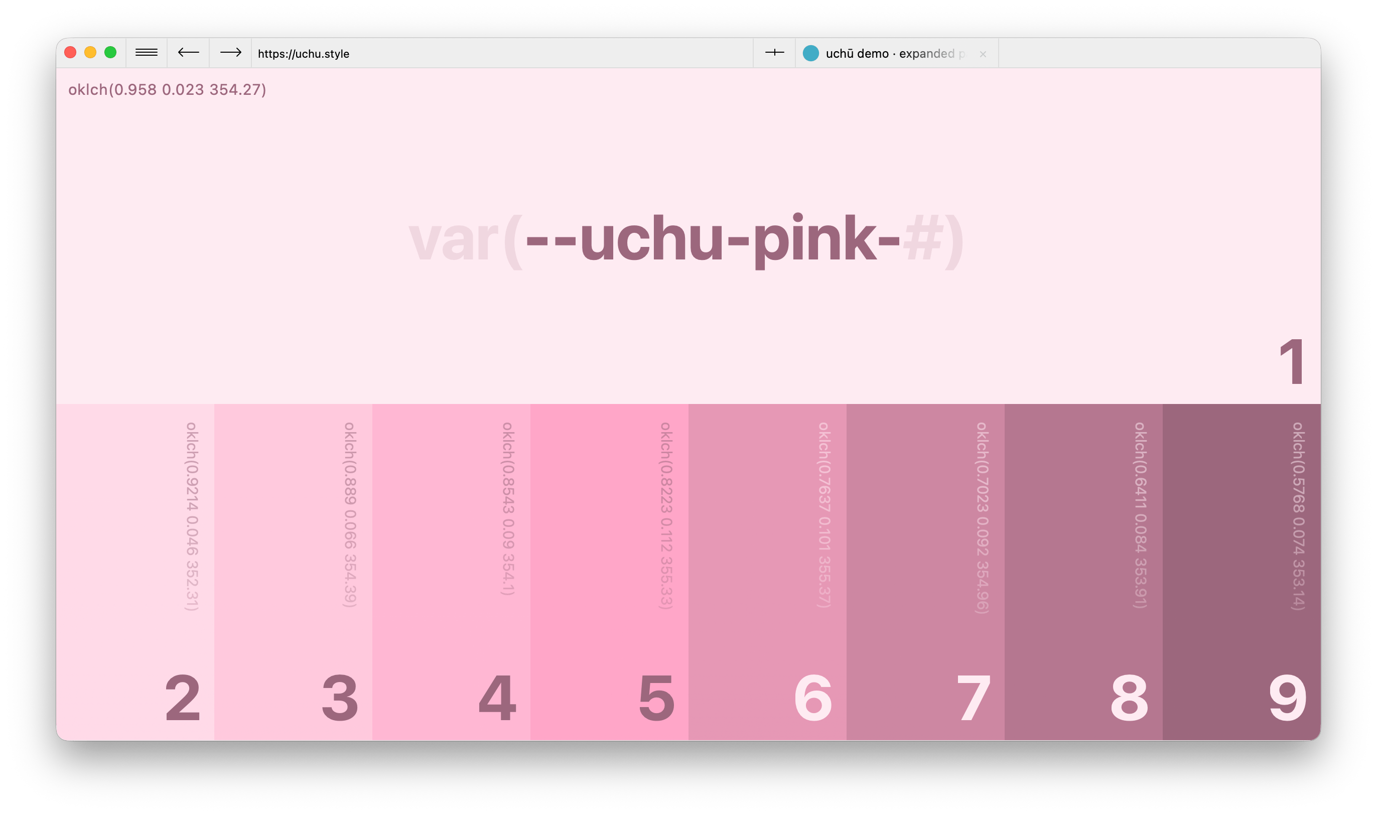 pink palette