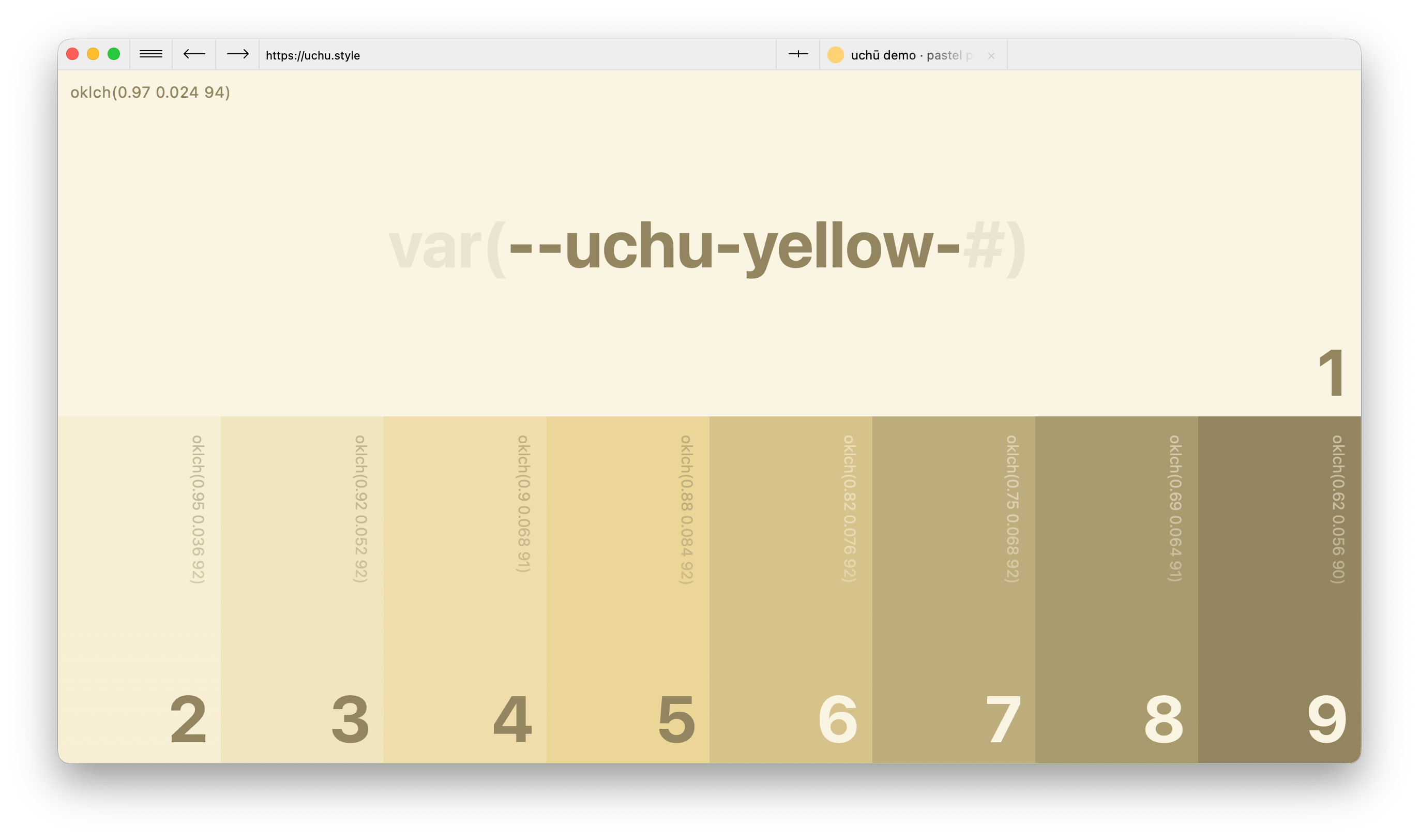 yellow pastel palette