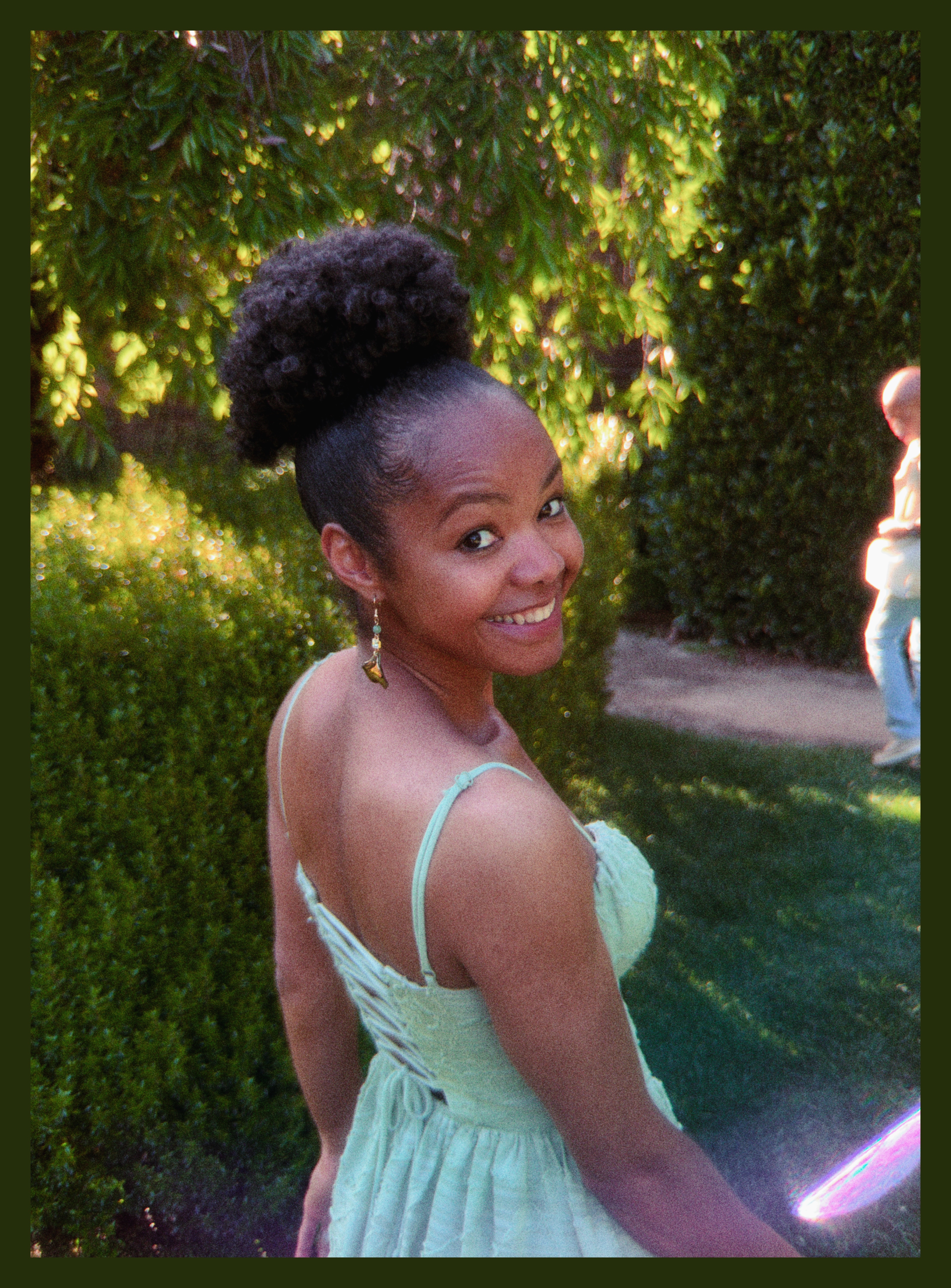 Lakeisha smiling at me