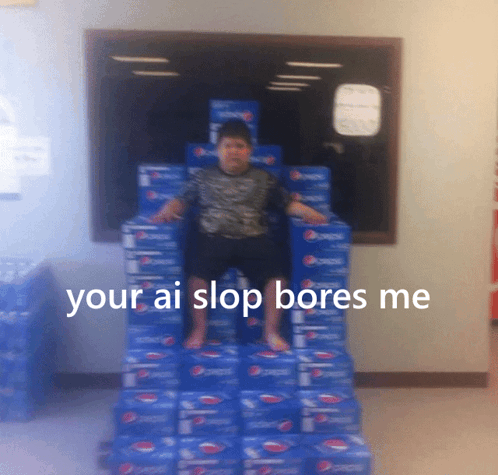 Your AI slop bores me