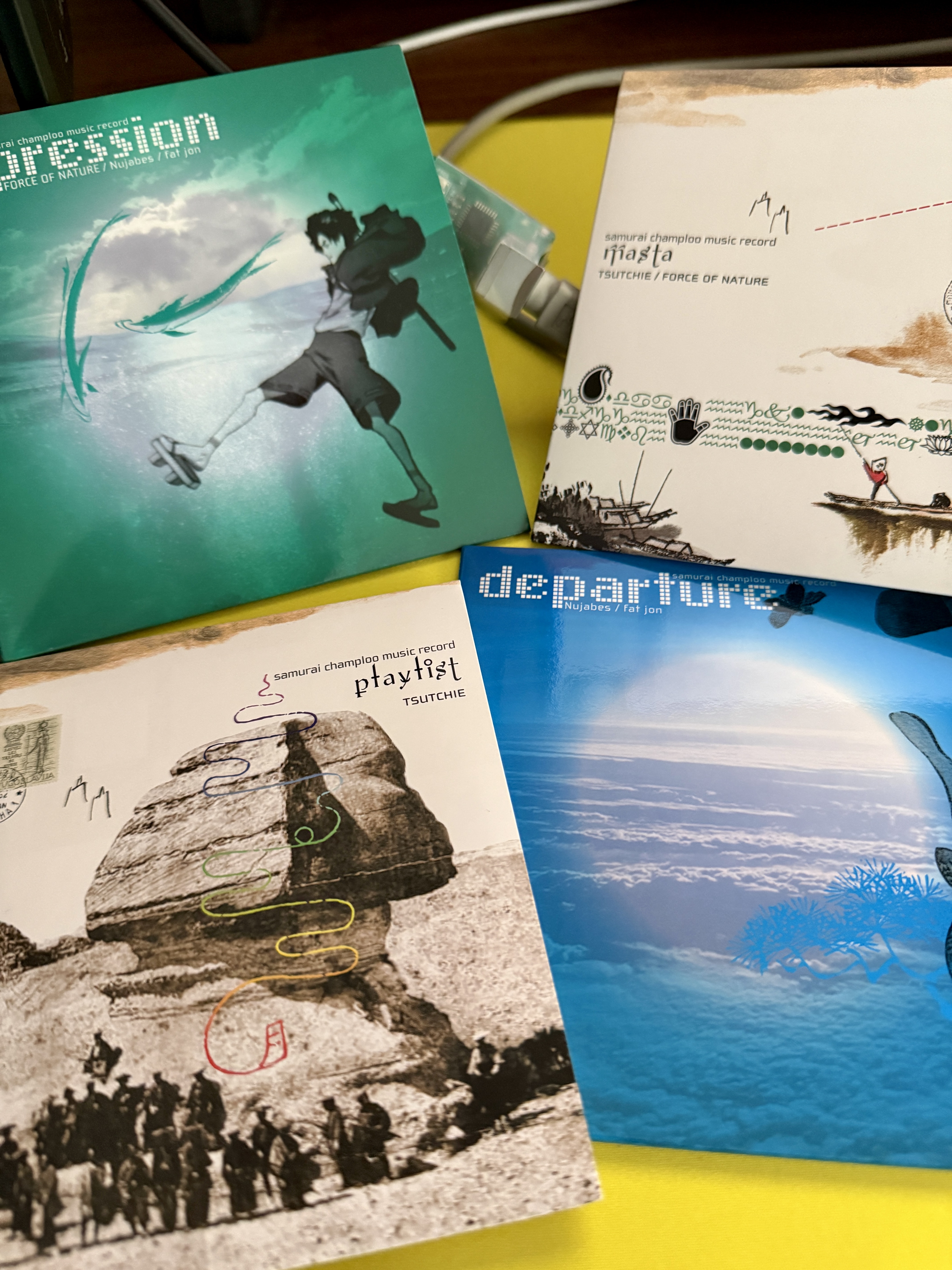 Assortment of Samurai Champloo CDs